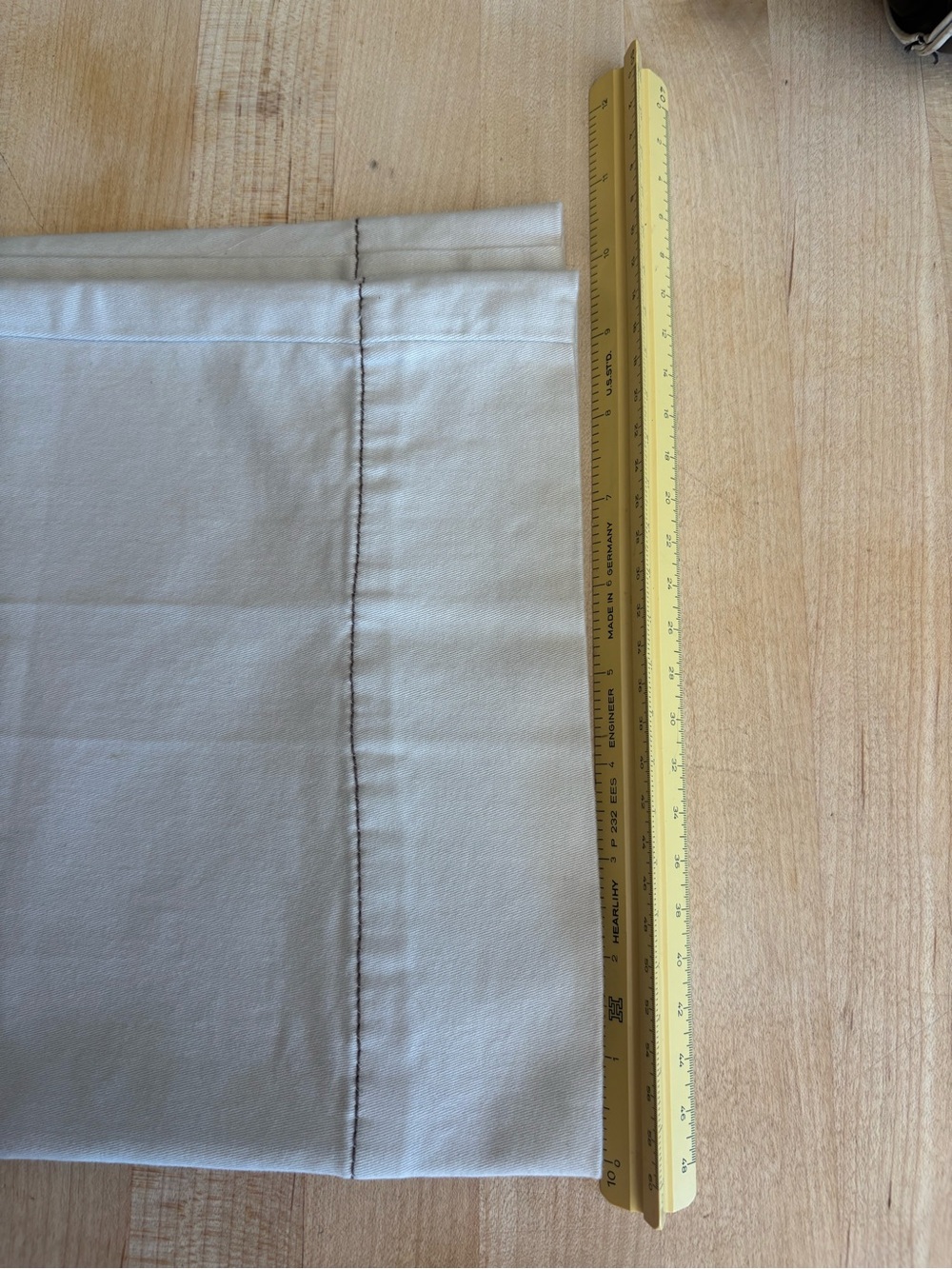 NWT-Bagatelle Cropped Wide Leg Pants in Light Tan with Contrast Stitching - Picture 7 of 7
